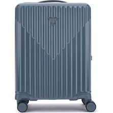 Guess Gri - Mavi Çekçekli Sert Valiz TWHN9675983