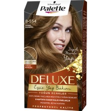 Palette Deluxe Saç Boyası 8-554 Dore Kumral Amonyaklı Kalıcı Yoğun Renkler ile Etkili Saç Bakımı