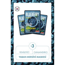 Dermal It's Real Super Gıda Maskesi Yaban Mersini 25GR 3'lü Set