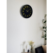 By Nevser 36 cm Siyah Standart Duvar Saati