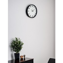 By Nevser 36 cm Siyah Sade Standart Duvar Saati