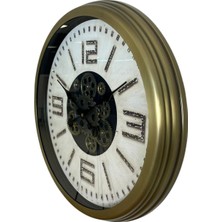 By Nevser Antique Motion 60 cm Çarklı Duvar Saati
