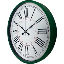 By Nevser Yeşil 36 cm Modern Şık Duvar Saati