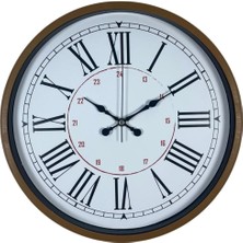 By Nevser Kahverengi 36 cm Standart Duvar Saati
