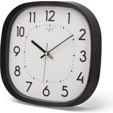 By Nevser Siyah 31 cm Modern Stil Duvar Saati