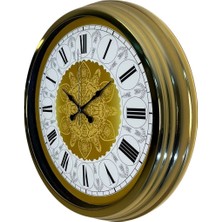 By Nevser Gold Anatolia Royal 40 cm Metal Duvar Saati