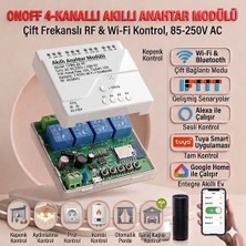 Tuyam Smart Tuya Destekli Akıllı 4 Kanallı Rf Wifi Anahtar