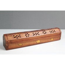 Alfa Life Marketing Ahşap Maun Tabut Tütsülük Model 1