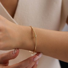 Sembol Gold 14 Ayar Italyan Esnek Tek Toplu Altın Bileklik 2 mm 0.80 Gram