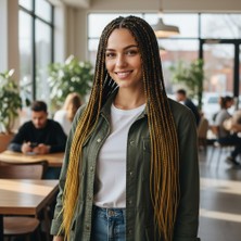 Bucuks Afrika Örgüsü ve Rasta Için Sen Ombreli / Siyah / Koyu Karamel