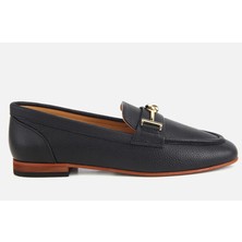 Hotiç 01AYH319080A100 KADIN Deri Siyah Yumuşak Dokulu Tokalı Klasik Loafer