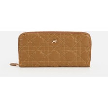 Hotiç 05CUH311130A370 KADIN Deri Taba Kroko Dikiş Detaylı Cüzdan