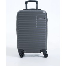 Fabrika Antrasit Çekçekli Sert Valiz 111 Abs Kabin Boy