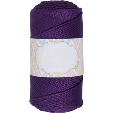 Cey Makrome Ipi 3mm Polyester Koyu Mor