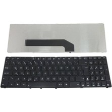 Notespare Asus ile Uyumlu K50IN-200DV-VHB, K50IN-210DV-VHP, K50IN-210DV-W Notebook Klavye Siyah Tr