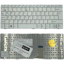 Notespare Asus Uyumlu Eee Pc 1008P-PCH003S, 1008P-PCH005S, R101-BLK004S Klavye Beyaz Tr