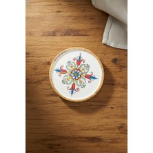 Bambum Gura - Mango Ağacından Yuvarlak Tepsi Lale Küçük