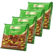 Ülker Antep Fıstıklı Kare Çikolata 65 gr x 4 Adet