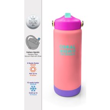 Coral High Renkli Katlanır Ağızlıklı Çelik Termos 650 ml 38348