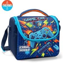 Coral High Kids Lacivert Game Desenli Thermo Beslenme Çantası 37151