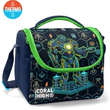 Coral High Kids  Lacivert Robot Desenli Thermo Beslenme Çantası 37146