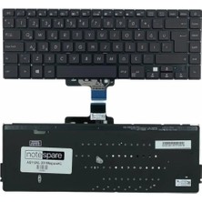 Notespare Asus Uyumlu Vivobook S15 S510UQ-BQ265T, S15 S510UQ-BQ276T, S15 S510UQ-BQ321T Klavye Tr Işıklı Siyah