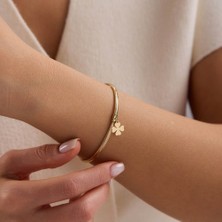 Sembol Gold 14 Ayar Yonca Figürlü Italyan Esnek Altın Bileklik 1,25 gr