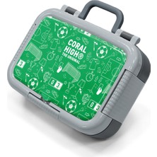 Coral High Kids Yeşil Futbol Desenli Paslanmaz Çelik Beslenme Kabı 39147