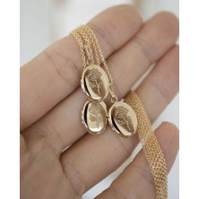 Zafer İnan Kişiye Özel Fotoğraflı Madalyon Kolye – Açılır Kapaklı Gümüş Kolye (30 Forze Zincir)