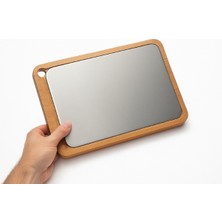 Alfa Life Marketing Ahşap Paslanmaz Çelik Kesim ve Sunum Tahtası