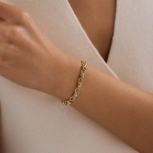 Sembol Gold 14 Ayar Altın Halka Zincir Bileklik 2,70 gr 19 cm