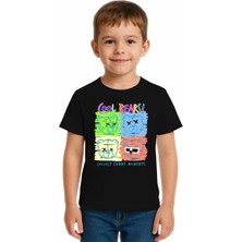 Sedirli Unisex Ayıcık Bear Baskılı Çocuk Tişört Pamuklu Penye Kumaş