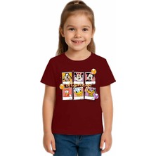 Sedirli Unisex Disney Baskılı Çocuk Tişört Pamuklu Penye Kumaş