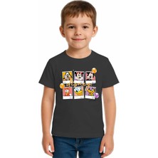 Sedirli Unisex Disney Baskılı Çocuk Tişört Pamuklu Penye Kumaş