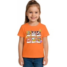 Sedirli Unisex Disney Baskılı Çocuk Tişört Pamuklu Penye Kumaş