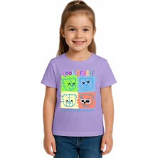 Sedirli Unisex Ayıcık Bear Baskılı Çocuk Tişört Pamuklu Penye Kumaş