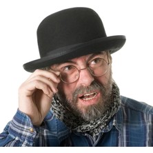 Alfa Life Marketing Siyah Renk Yetişkin Boy Retro Bowler Derby Şapkası 58 cm