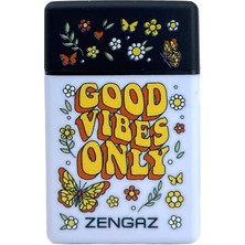Bıyıklı Tobacco Zengaz Cool Tasarım Jet Alev Çakmak - Good Vibes Only