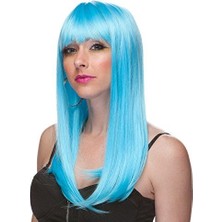 Alfa Life Marketing Turkuaz Mavi Parti Peruğu