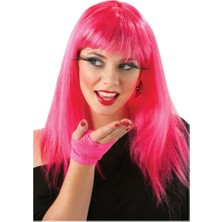 Alfa Life Marketing Uzun Pembe Renk Parti Peruğu