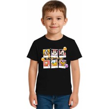 Sedirli Unisex Disney Baskılı Çocuk Tişört Pamuklu Penye Kumaş