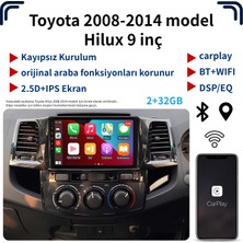 SBAID Toyota 2008-2014 Model Hilux 9 Inç/carplay/navigasyon/araç Multimedya Sistemi/kayıpsız Kurulum/dsp/eq