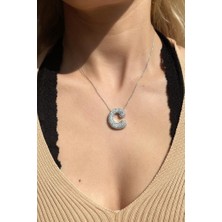 Spossy Silver Jewelry Bombeli C Harf Kolye