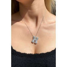 Spossy Silver Jewelry Bombeli H Harf Kolye