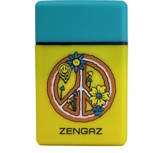 Bıyıklı Tobacco Zengaz Cool Tasarım Jet Alev Çakmak - Peace & Love