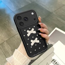 Ucuc iPhone 17 Pro Uyumlu Siyah Silikon Kılıf Darbeye Dayanıklı Kamera Korumalı