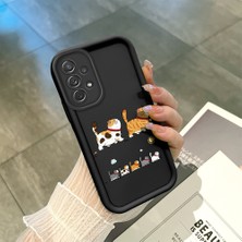 Ucuc Samsung Galaxy A72 Uyumlu Siyah Silikon Kılıf Darbeye Dayanıklı Kamera Korumalı