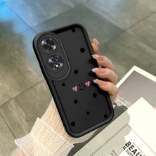 Ucuc Oppo A60 Uyumlu Siyah Silikon Kılıf Darbeye Dayanıklı Kamera Korumalı
