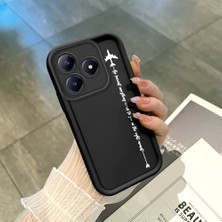 Ucuc Realme C63 4G/C61 Uyumlu Siyah Silikon Kılıf Darbeye Dayanıklı Kamera Korumalı