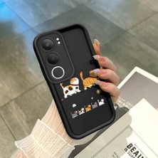Ucuc Vivo Y19S 4G/Y19S Pro Uyumlu Siyah Silikon Kılıf Darbeye Dayanıklı Kamera Korumalı